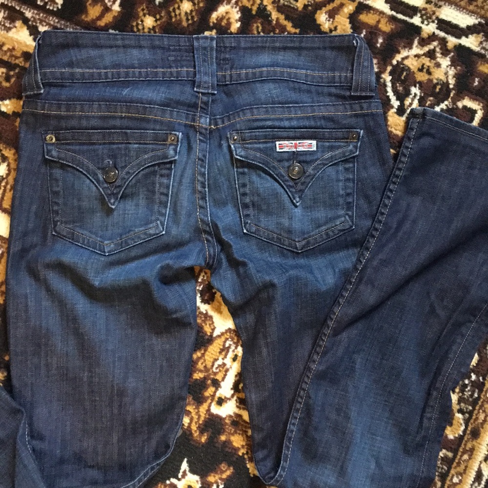 Dark Rinse, perfect flair, Hudson Jeans sz 27